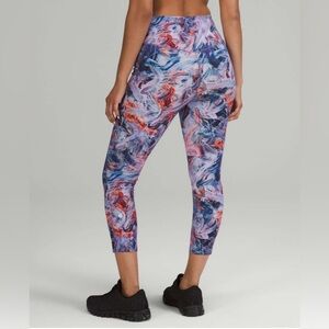 Lululemon Base Pace High-Rise Crop 23” Brushed Atmospheric Purple Multi Sz 10